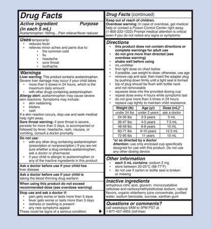 Mommys Bliss - Kids Acetaminophen (4.OZ)