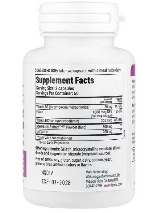 Kyolic - Kyolic Frmla 108 Grlc B6 B12 F (100.CP)