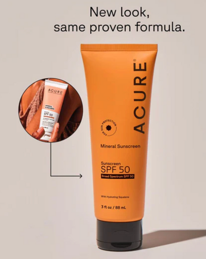 Acure - Sunscreen Mineral Spf 50 (3.FO)