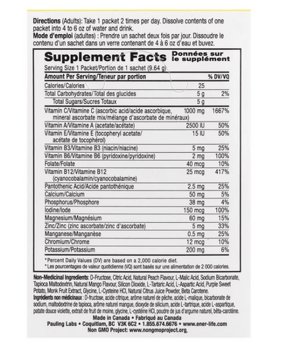 Ener Life - Vitamin C Pkt Peach Mngo (30PC)
