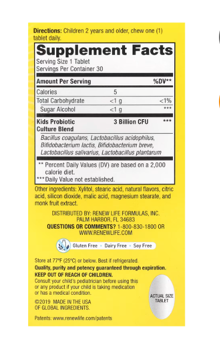 Renew Life - Kid Probiotic Chewable (30.EA)
