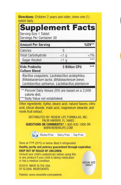 Renew Life - Kid Probiotic Chewable (30.EA)