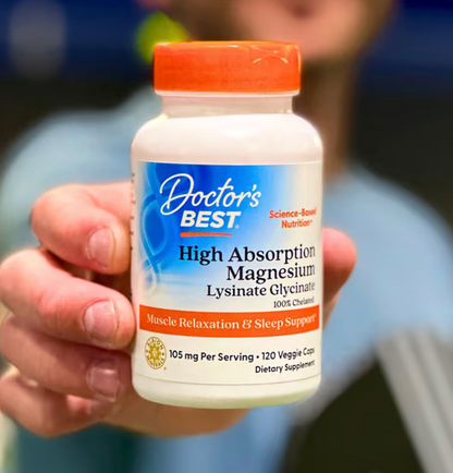 Doctors Best - Magnesium Lysinate Glycnt (120.VC)