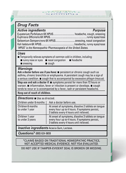 Hyland - Baby Tiny Cold Tablets (125.TB)