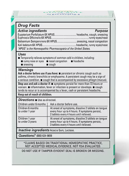Hyland - Baby Tiny Cold Tablets (125.TB)