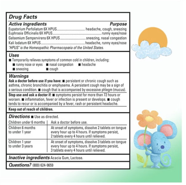 Hyland - Baby Tiny Cold Tablets (125.TB)