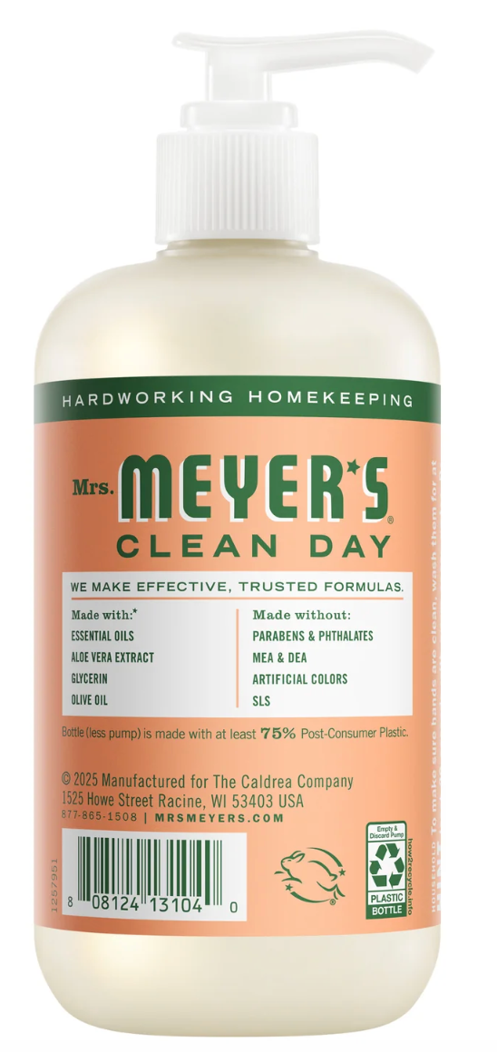Mrs Meyers Clean Day - Soap Hand Liq Geranium (12.5OZ)