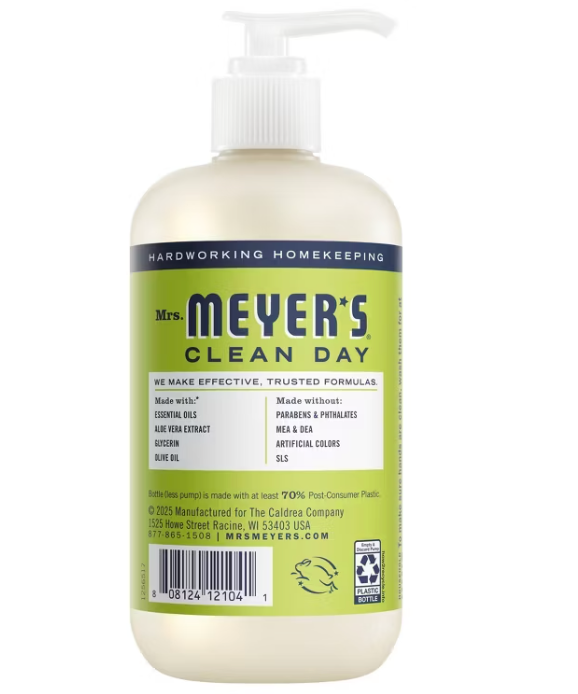Mrs Meyers Clean Day - Soap Hand Liq Lmn Verbena (12.5OZ)