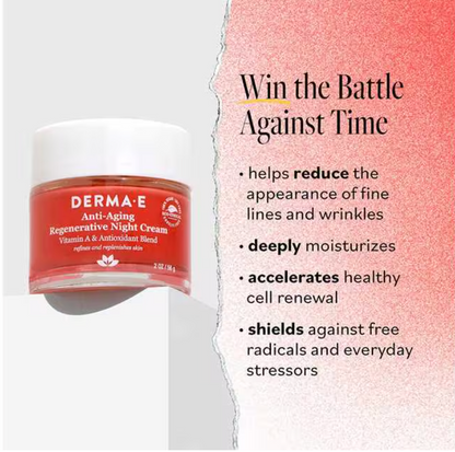 Derma E - Cream Night Regnrtv Antiaging (2.OZ)