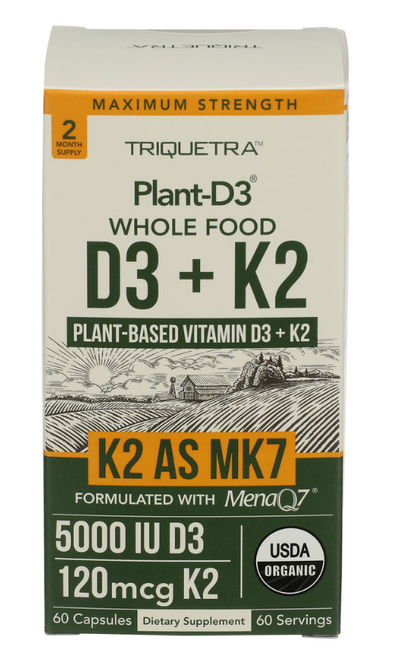 Triquetra Health - Vitamin D3k2 Plantbased (60.CP)