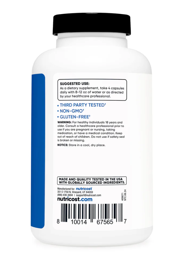 Nutricost - Creatine 3000Mg Monohydr (180.CP)
