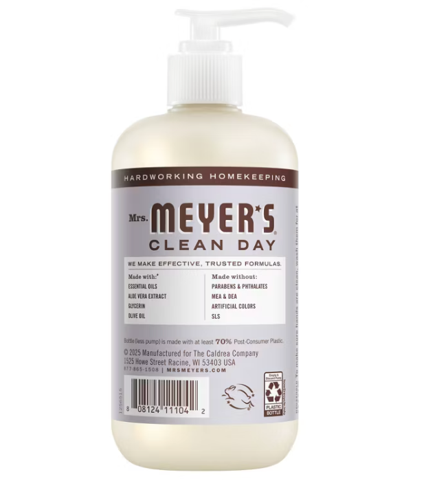 Mrs Meyers Clean Day - Soap Hand Liq Lavender (12.5OZ)