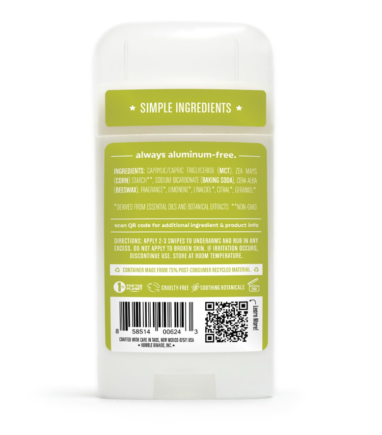 Humble Brands - Deodorant Bergamot Gngr (2.5OZ)