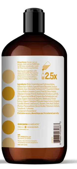 Everyone - Soap Hand Lemon Mandarin (32.OZ)