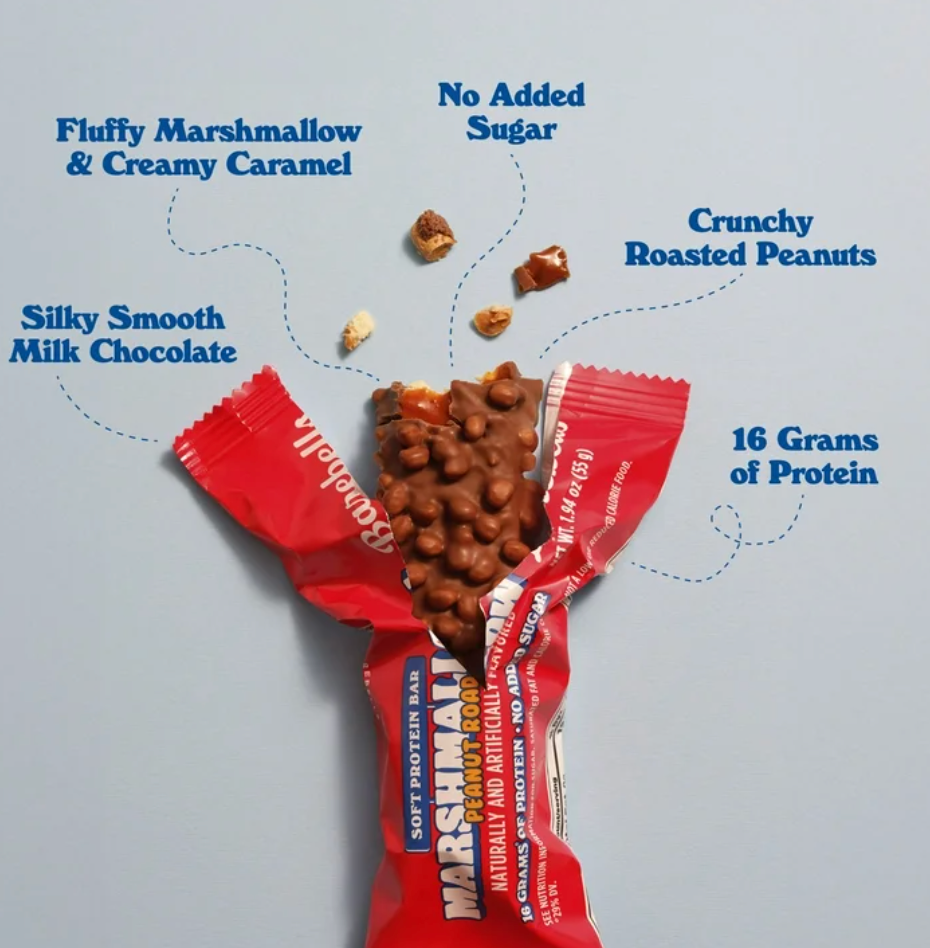 Barebells - Bar Mrshmllw Peanut Road (1.94OZ) - 12 bars