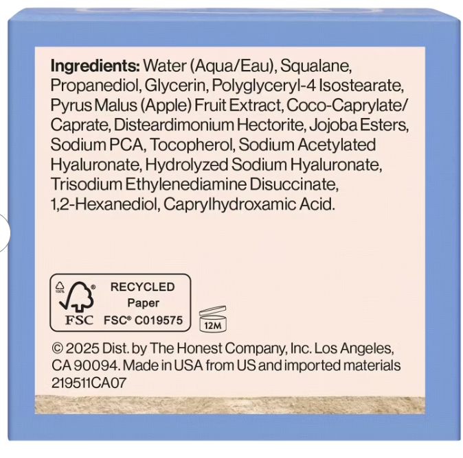 The Honest Company - Cream Hydrogel (1.7FO)