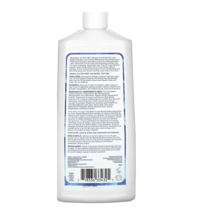 Desert Essence - Mouthwash Whtng+ Ttree Oil (16.FO)