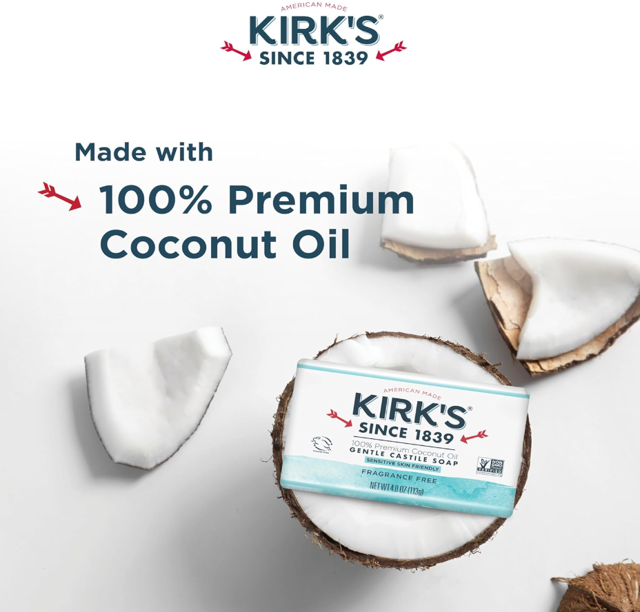 Kirks - Soap Bar 3Pk Castile Ccnut (12.OZ)