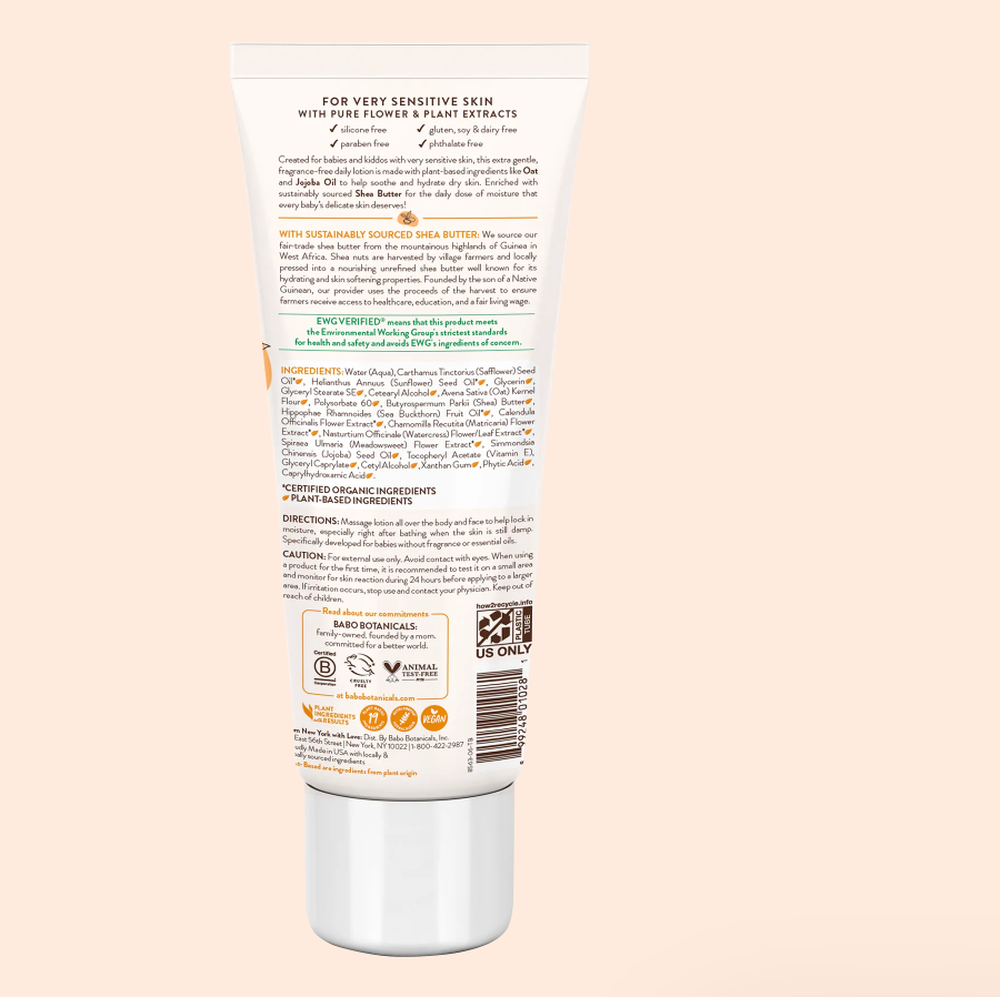 Babobotani - Lotion Baby Dly Hydrating (8.OZ)