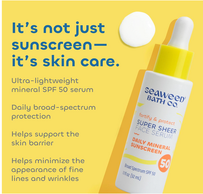 Seaweed Bath Company - Serum Face Spf 50 (1.1FO)