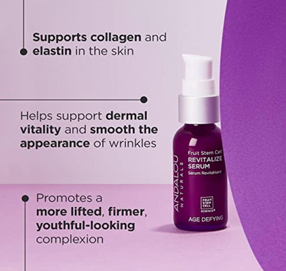 Andalou Naturals - Serum Fruit Stem Revitalize (1.1OZ)