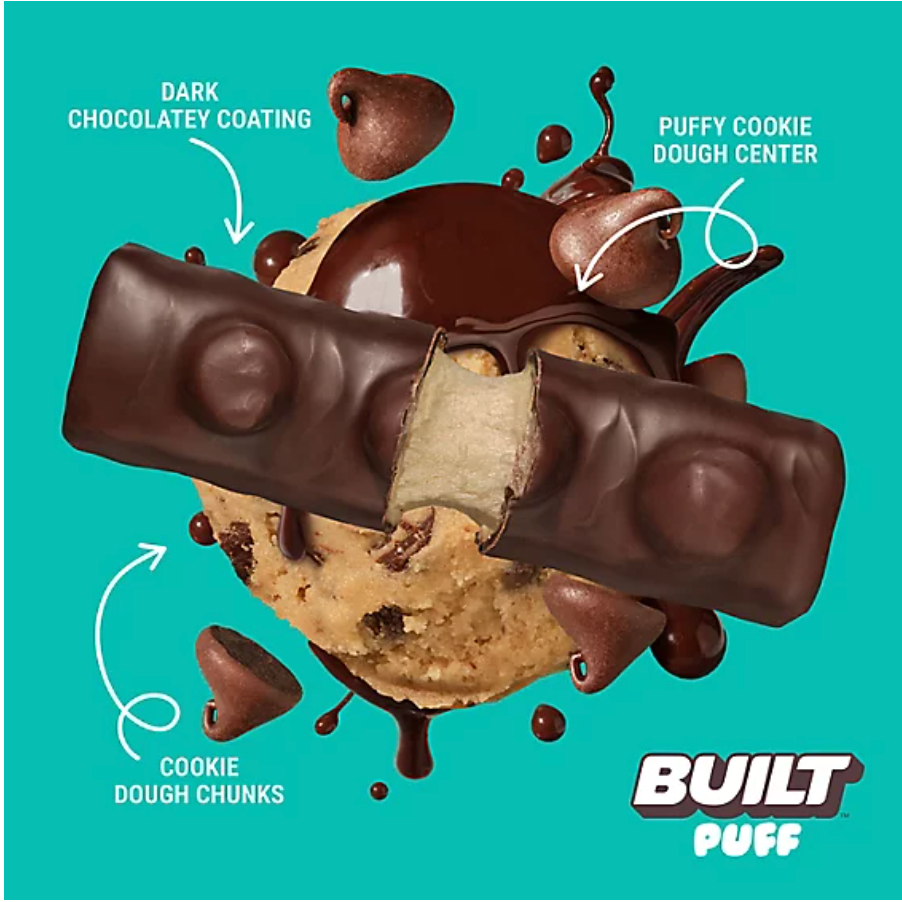Built Bar - Bar Cookie Dough Chunk Puff (1.55OZ)/ 12 count