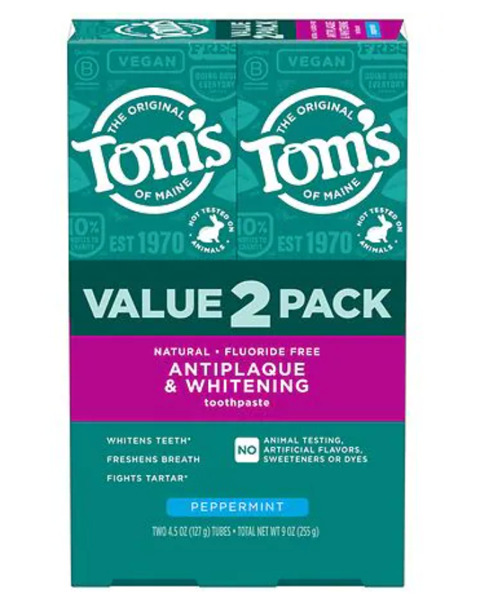 Toms Of Maine - Toothpaste Peppermnt 2Pk (9.OZ)
