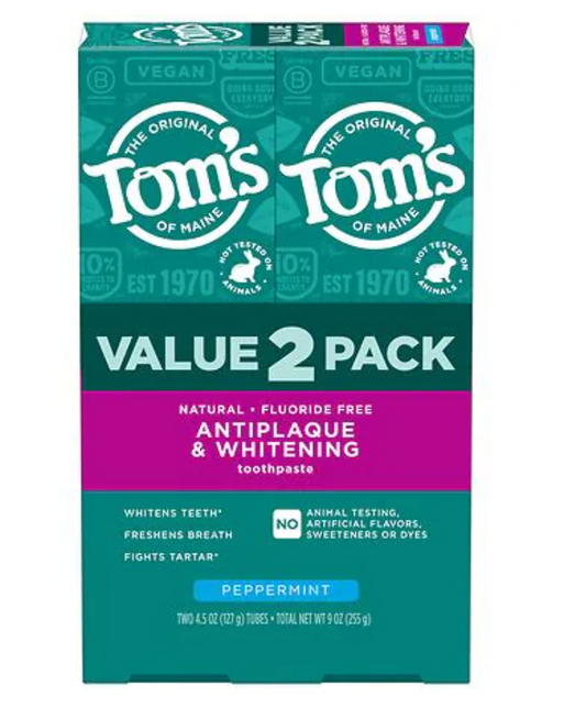 Toms Of Maine - Toothpaste Peppermnt 2Pk (9.OZ)