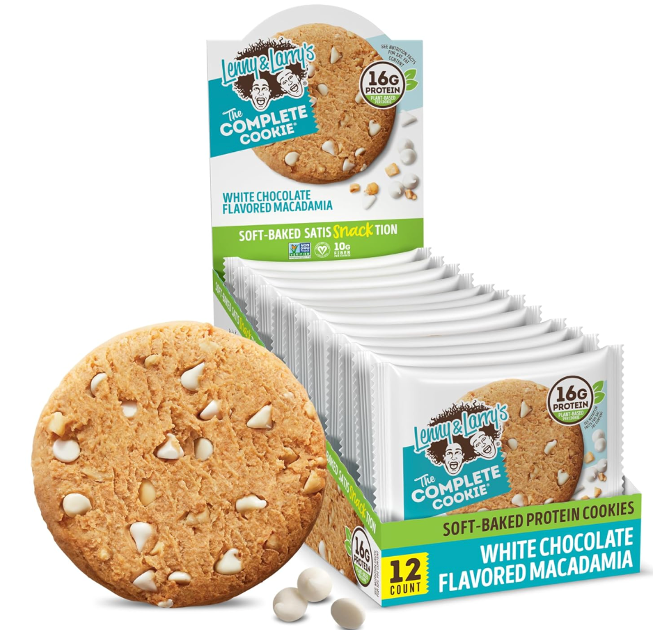 Lenny & Larry's The Complete Cookie, White Chocolate Macadamia, 4 oz, 12 Ct