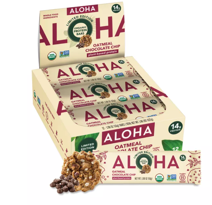 Aloha - Bar Oatmeal Chocolate Chip (1.98OZ)/ 12 Bars