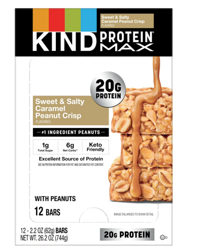 Kind - Bar Protein Max Caramel Peanut (2.2OZ)/ 12 bars