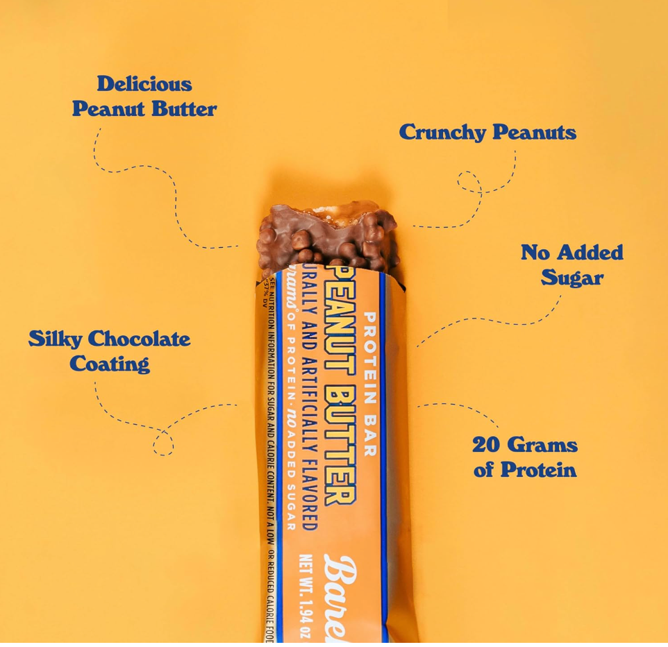 Barebells - Bar Peanut Butter (1.94OZ)/ 12 bars