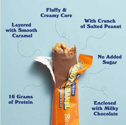 Barebells - Bar Salted Pnut Carmel Sft (55.0GM)/ 12 bars