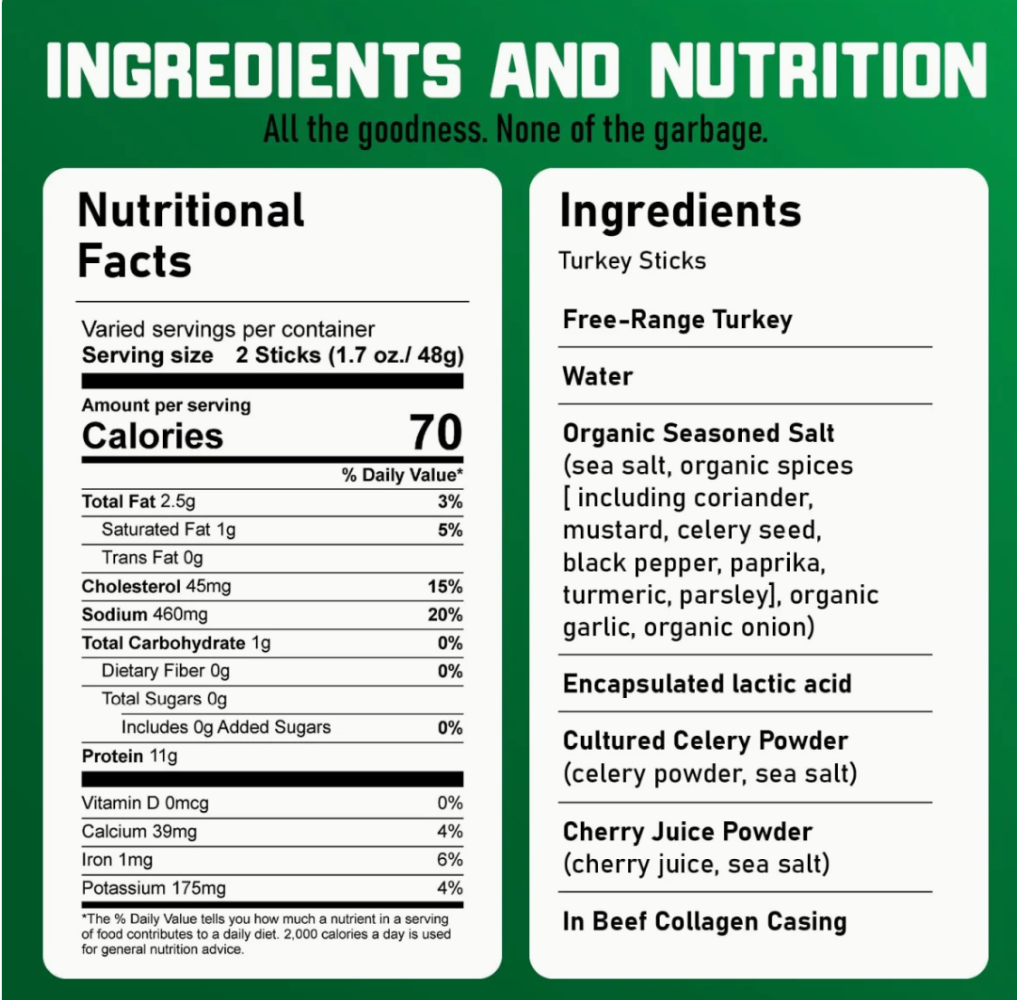 Nicks Sticks Snack Trky Stx Free Rang,1.7Oz (Pack Of 25)