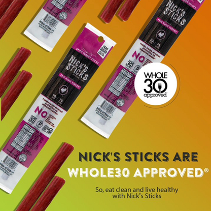 Nicks Sticks - Snack Trky Stx Spcy Fr Ra - 25 twin packs (1.7 oz each)