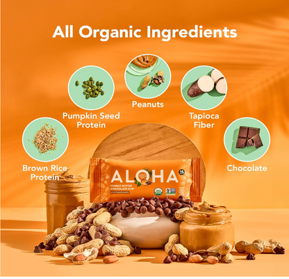Aloha - Bar Peanut Butter Chocolate Chip (1.98OZ) (Pack of 12)