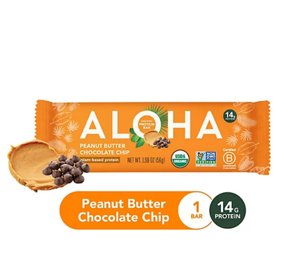 Aloha - Bar Peanut Butter Chocolate Chip (1.98OZ) (Pack of 12)