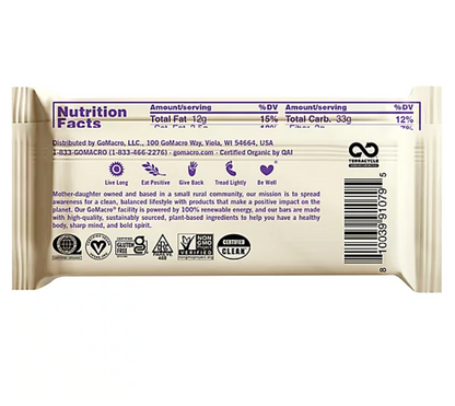 Gomacro - Bar White Choc Mac Nut 2.3OZ (Case Of 12)