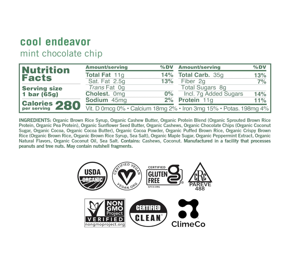 Gomacro - Bar Chocolate Chip Mint 2.3OZ (Case Of 12)