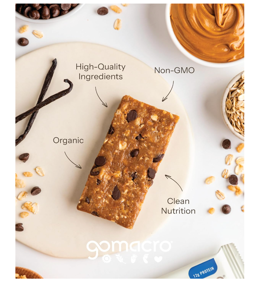 Gomacro - Bar Oatmeal Choc Chip 2.3OZ (Case Of 12)
