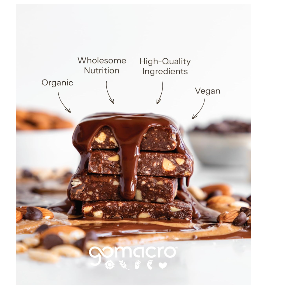 Gomacro - Bar Drk Choc Chip Almond 2.3OZ (Case Of 12)