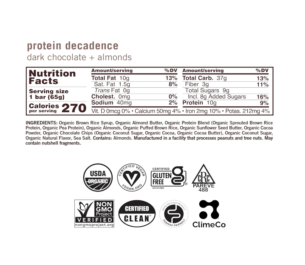 Gomacro - Bar Drk Choc Chip Almond 2.3OZ (Case Of 12)