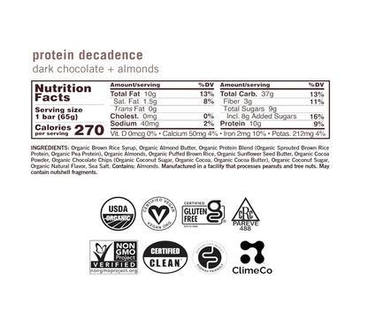 Gomacro - Bar Drk Choc Chip Almond 2.3OZ (Case Of 12)