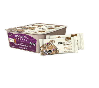 Gomacro - Bar Pnut Btr Choc Chip Org 2.4OZ (Case Of 12)
