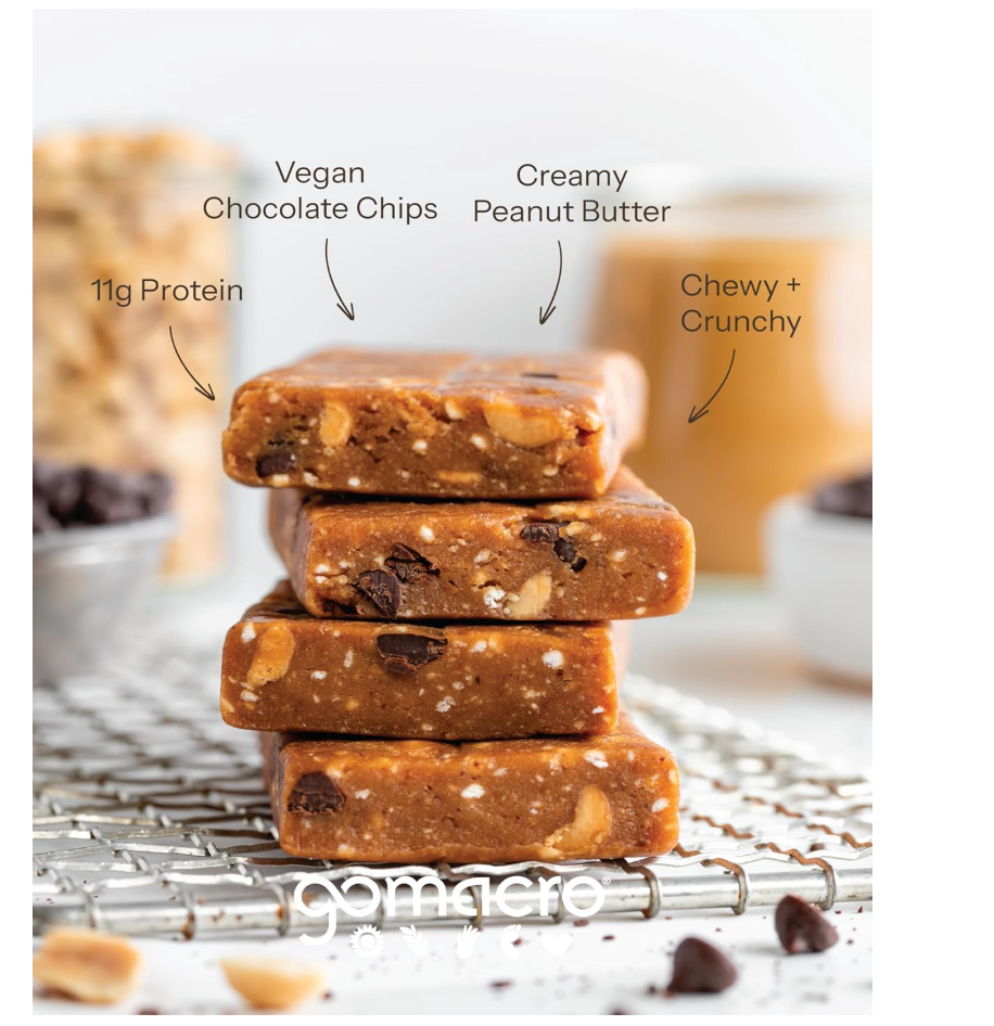 Gomacro - Bar Pnut Btr Choc Chip Org 2.4OZ (Case Of 12)