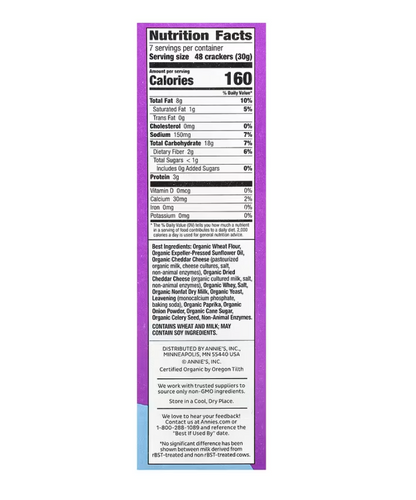 Annies Homegrown - Cracker Wht Chdr Bunny (7.5OZ)