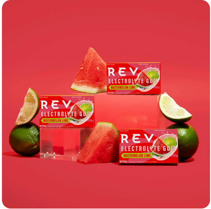 Rev Gum - Electrolyte Gum Watermelon (8.PC), 12 count