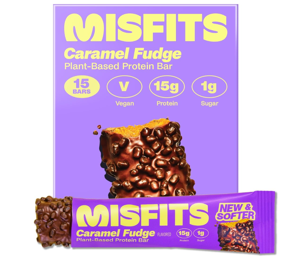 Misfits - Bar Protein Caramel Fudge (1.8OZ) - 12 bars