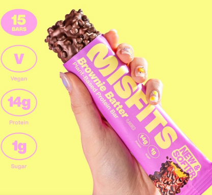 Misfits - Bar Protein Brownie Batter (1.8OZ) - 12 bars