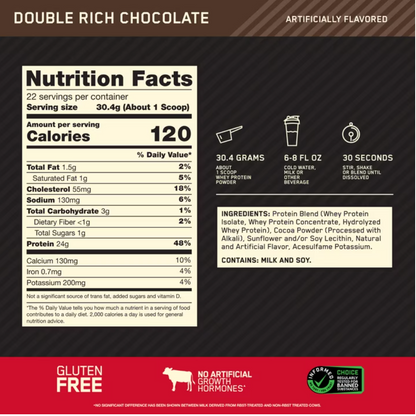 Optimum Nutrition - Whey Protein Dbl Choc (1.5LB)